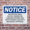 Signmission Restricted Area No Cell Phones Or Cameras, 14 in W x Rectangle, Plastic OS-2PACK-NS-P-1014-L-18080 - alternate 8